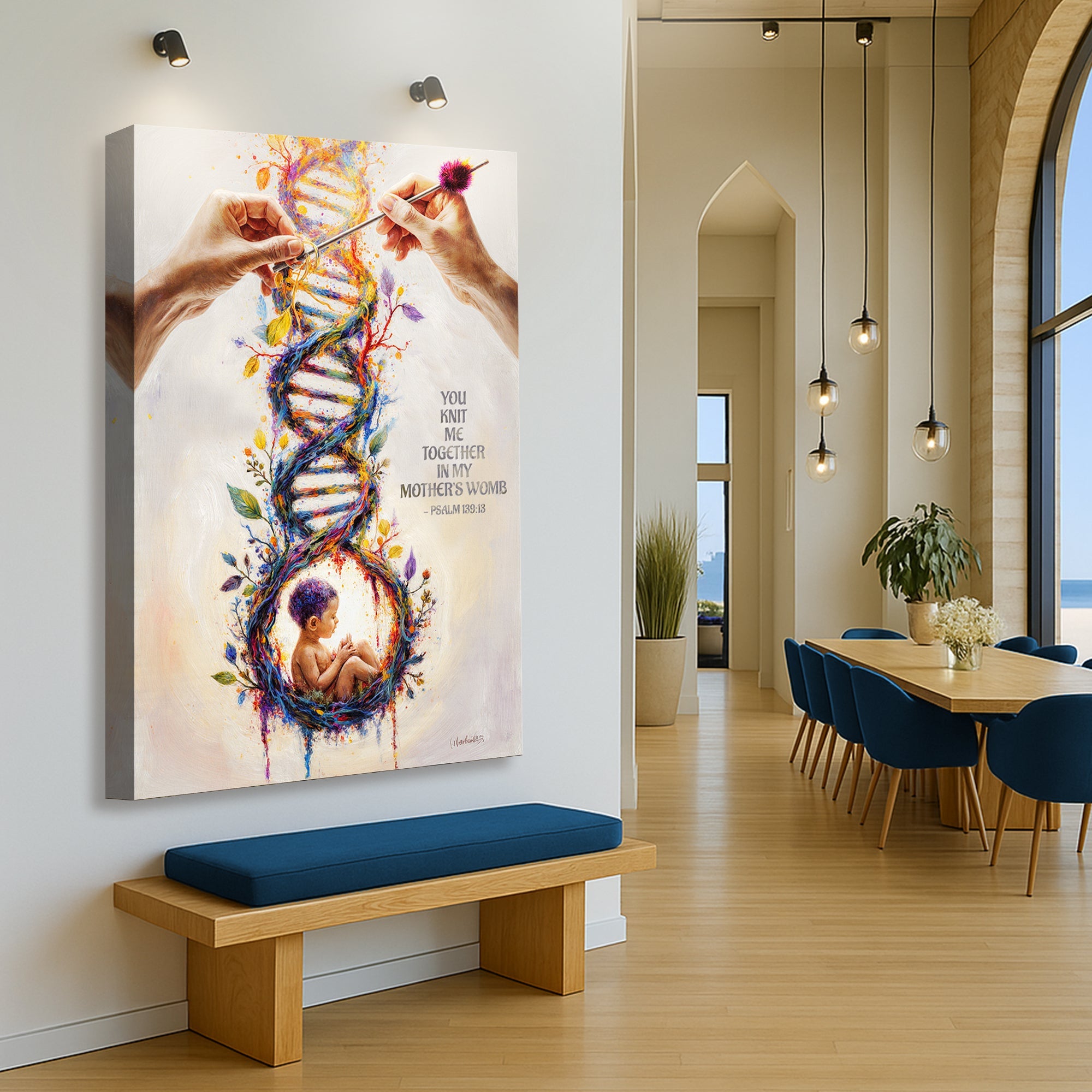 Psalm 139:13 - For You Knit Me In My Mother's Womb Faith Sign